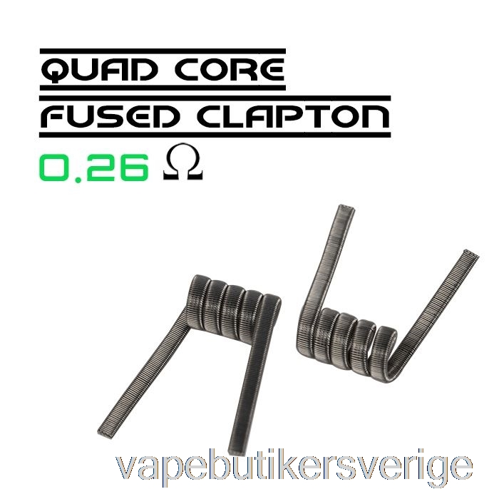 Vape Sverige Wotofo Comp Wire - Förbyggda Spolar 0,26ohm Fyrkärnig Fused Clapton - Paket Med 10